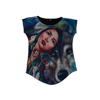 Playera Tena India Lobo